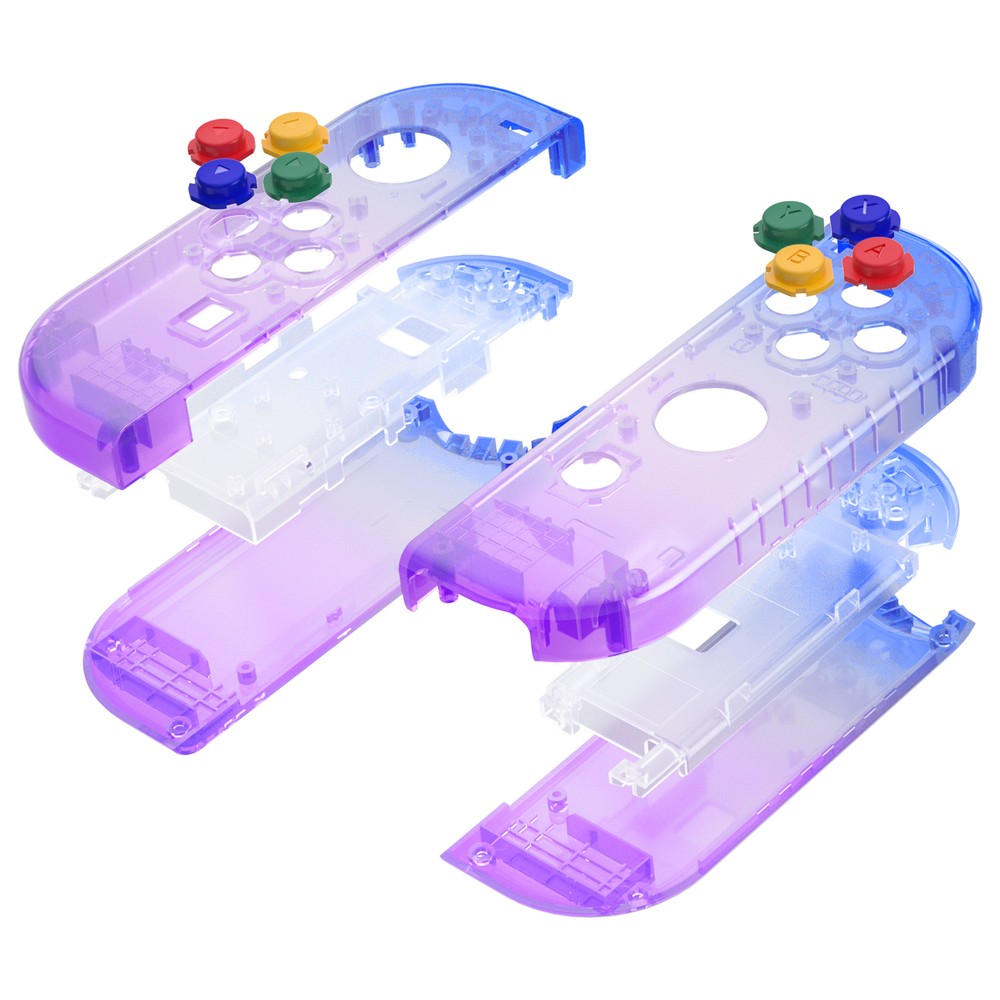 Clear Housing Shell Buttons Replacement For Nintendo Switch Joy Con Controller