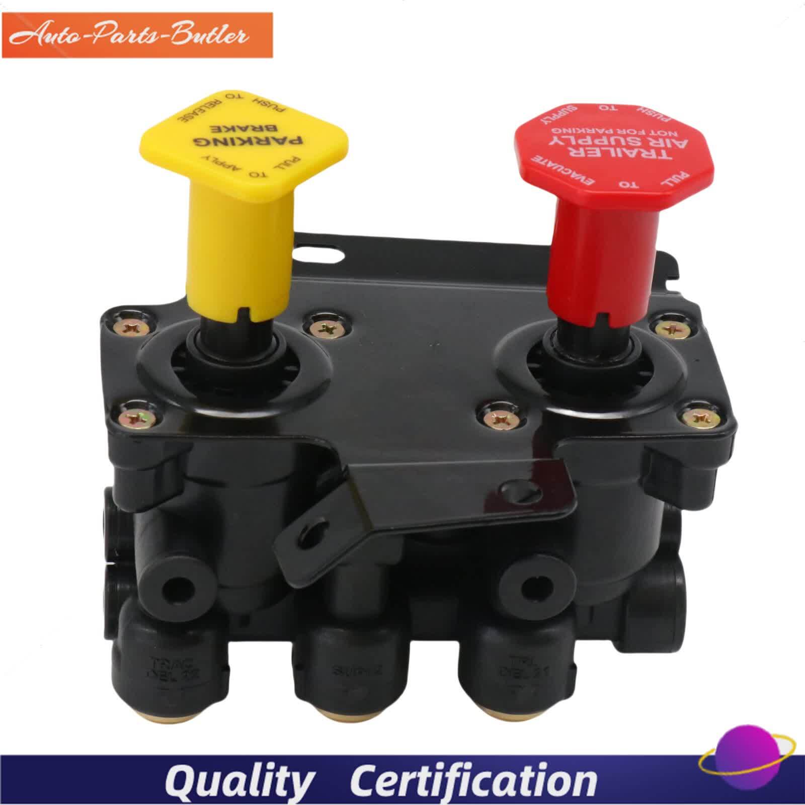 24340522 21315044 K035691 For Volvo VNL Dash Valve Dual Park Brake With 5 Ports