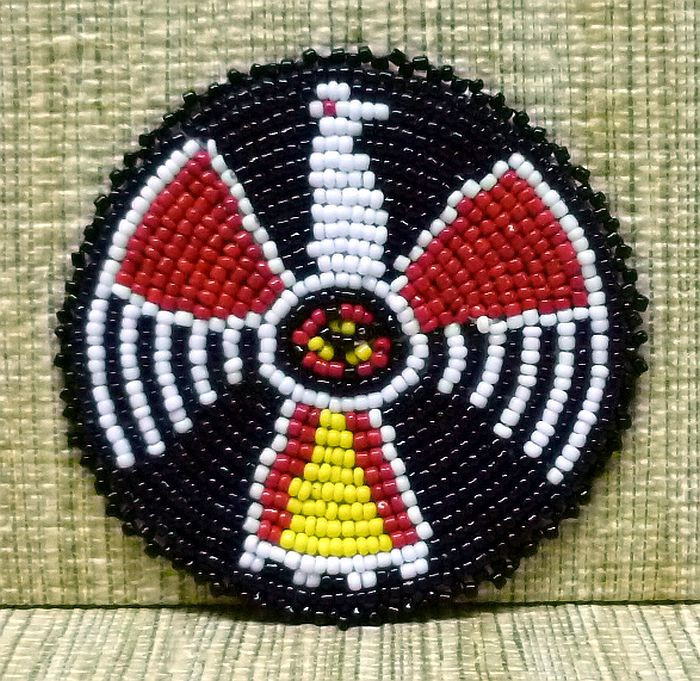 Beaded Rosette bead beadwork craft Non Native Rendezvous 2 Sizes Many Styles