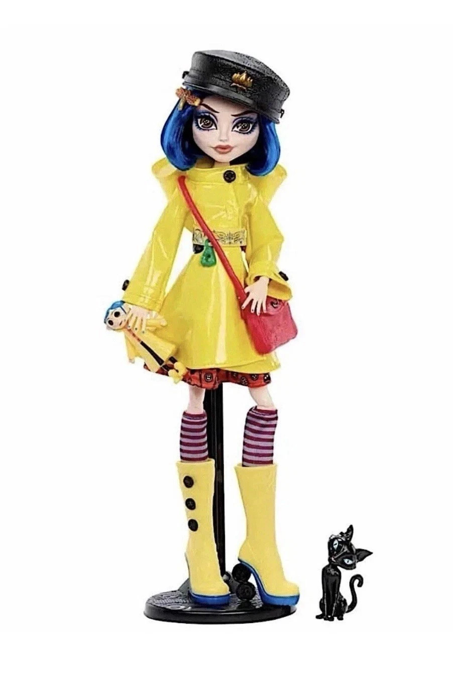 Mattel Monster High Skullector Coraline Doll with Cat JHK65 - New. In Hand