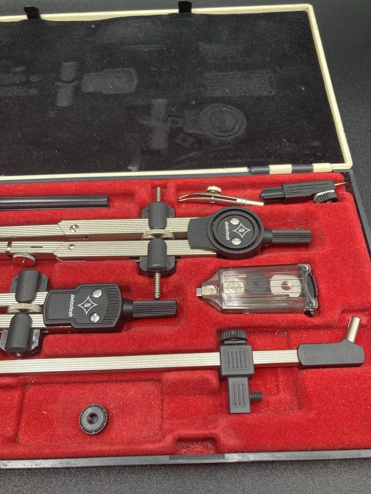 Vintage Intertech Technical Drawing Instruments No. 33826-2 Beam Compass Germany