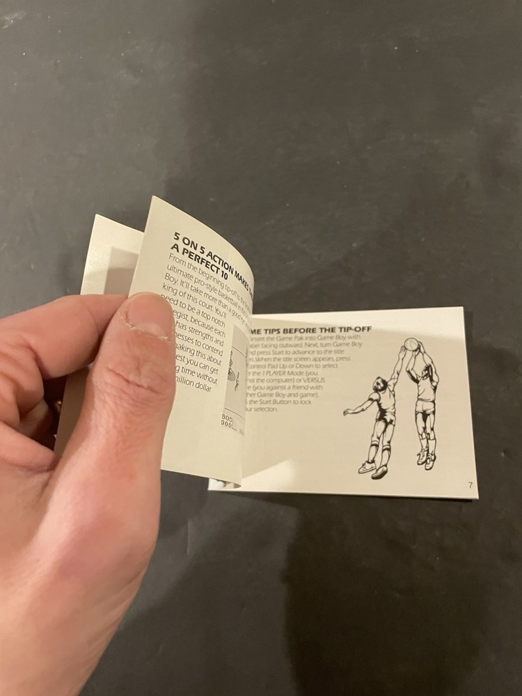 double dribble 5 on 5 gameboy Manual only