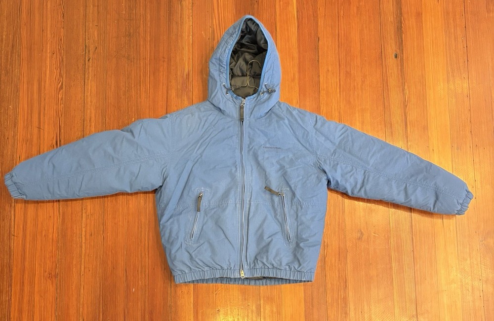 thisisneverthat Down Puffer Jacket Mens Small Blue Full Zip