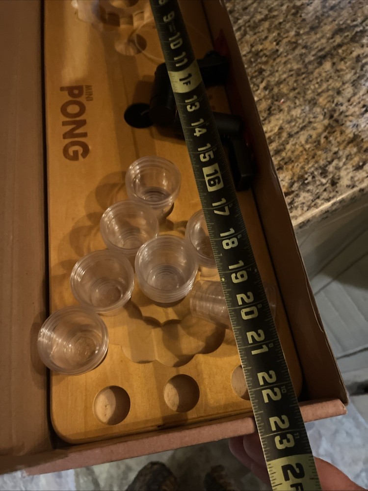 Mini Wooden Table Beer Pong
