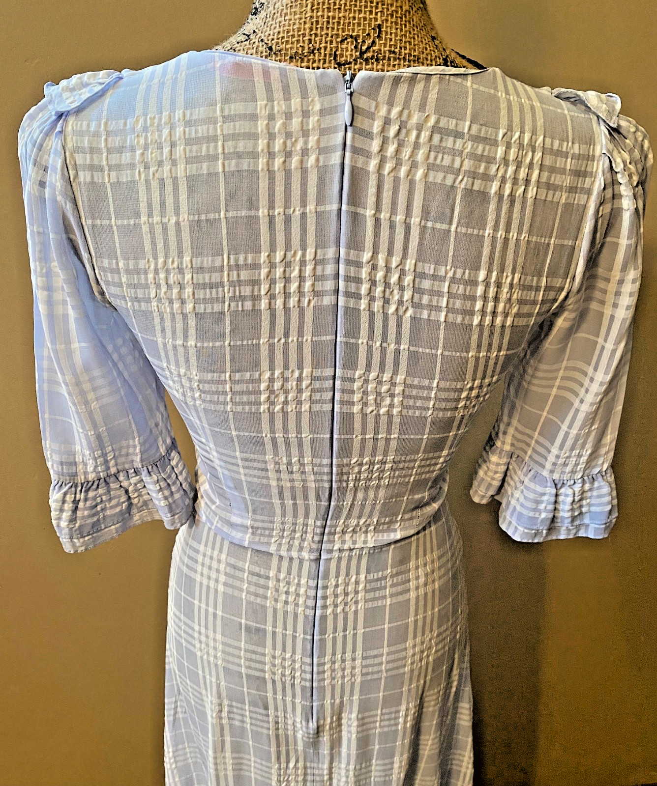 Vampire's Wife Blue White Dress, UK 8