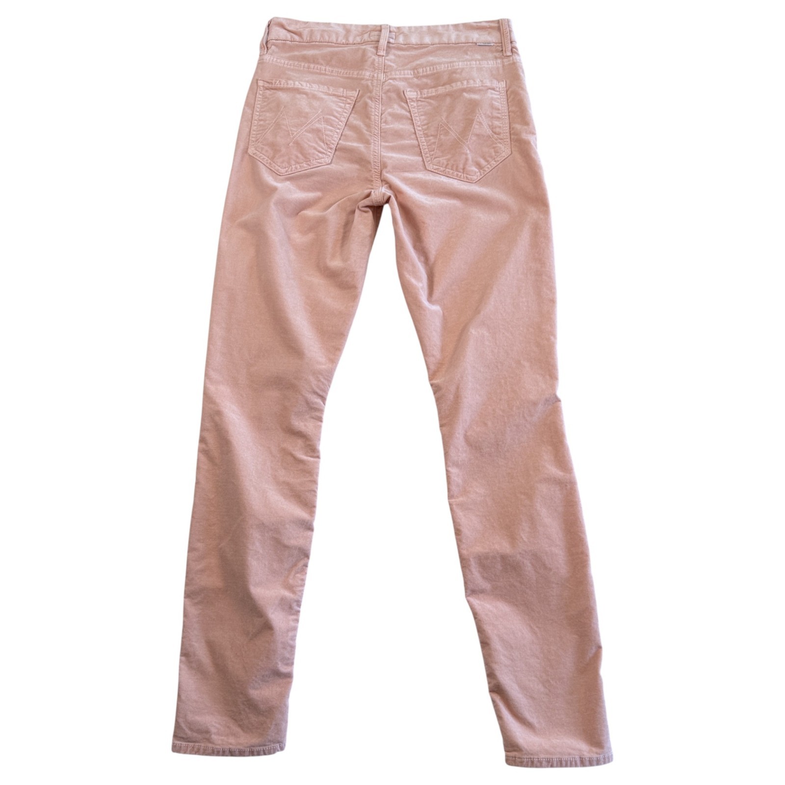 Mother High Waisted Looker Lipstick and Other Stories Pink Velvet Jeans Sz 27