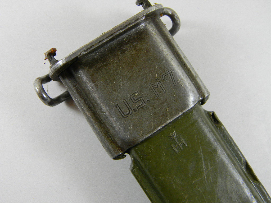 SUPER DEAL! GARAND SCABBARD USM7 VARIOUS MARKING VERY POOR CONDITION SOLD AS IS.