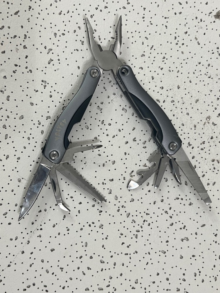 Valtev Stainless Steel Multi-Too with 12 Function Pilers Grey W/Sheath-