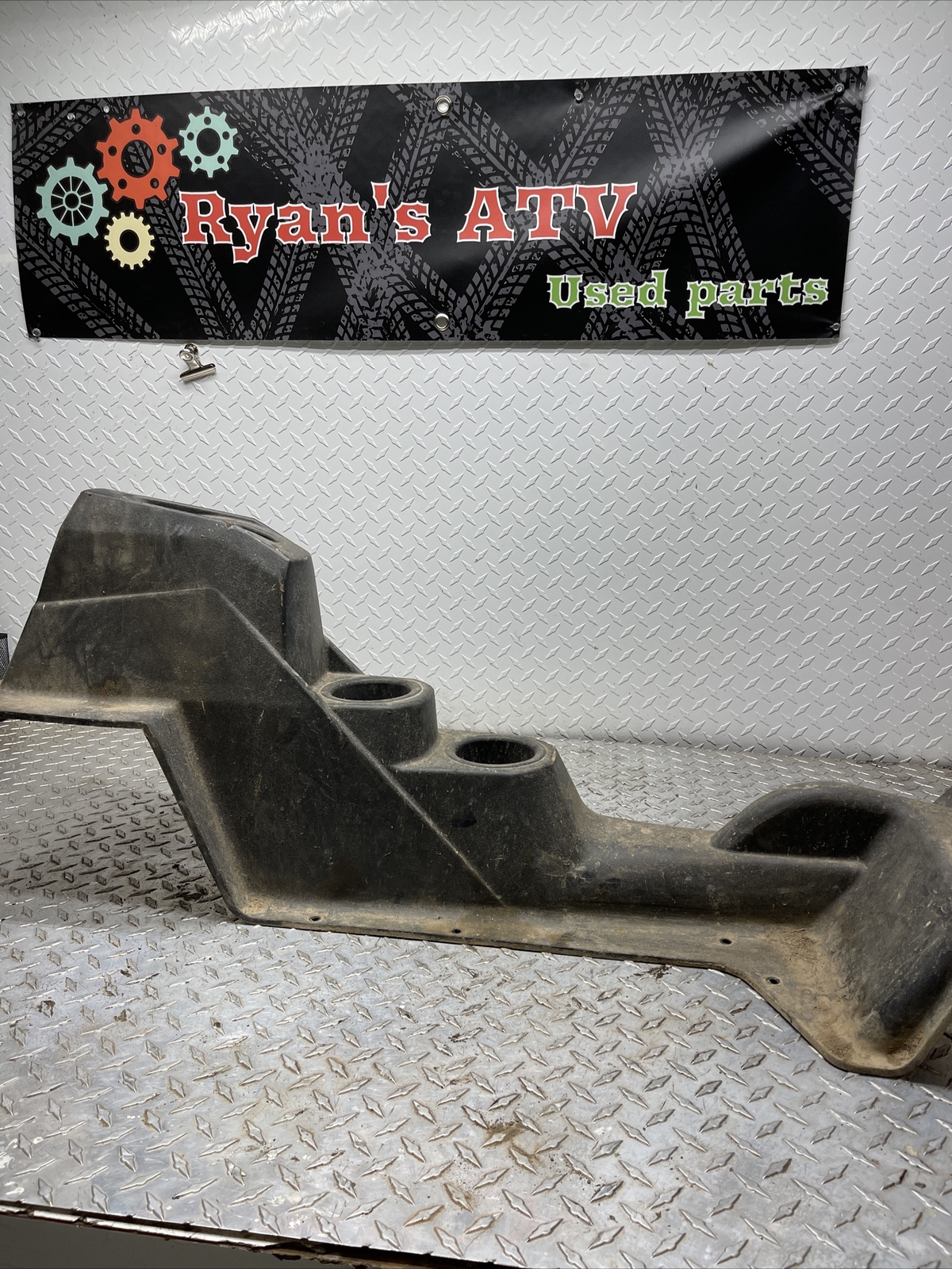 08 Polaris RZR 800 Floor Drive Shaft Center Console Cover Panel Plastic