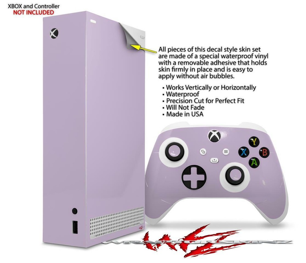 Skins XBOX Series S Console Controller Solids Collection Lavender