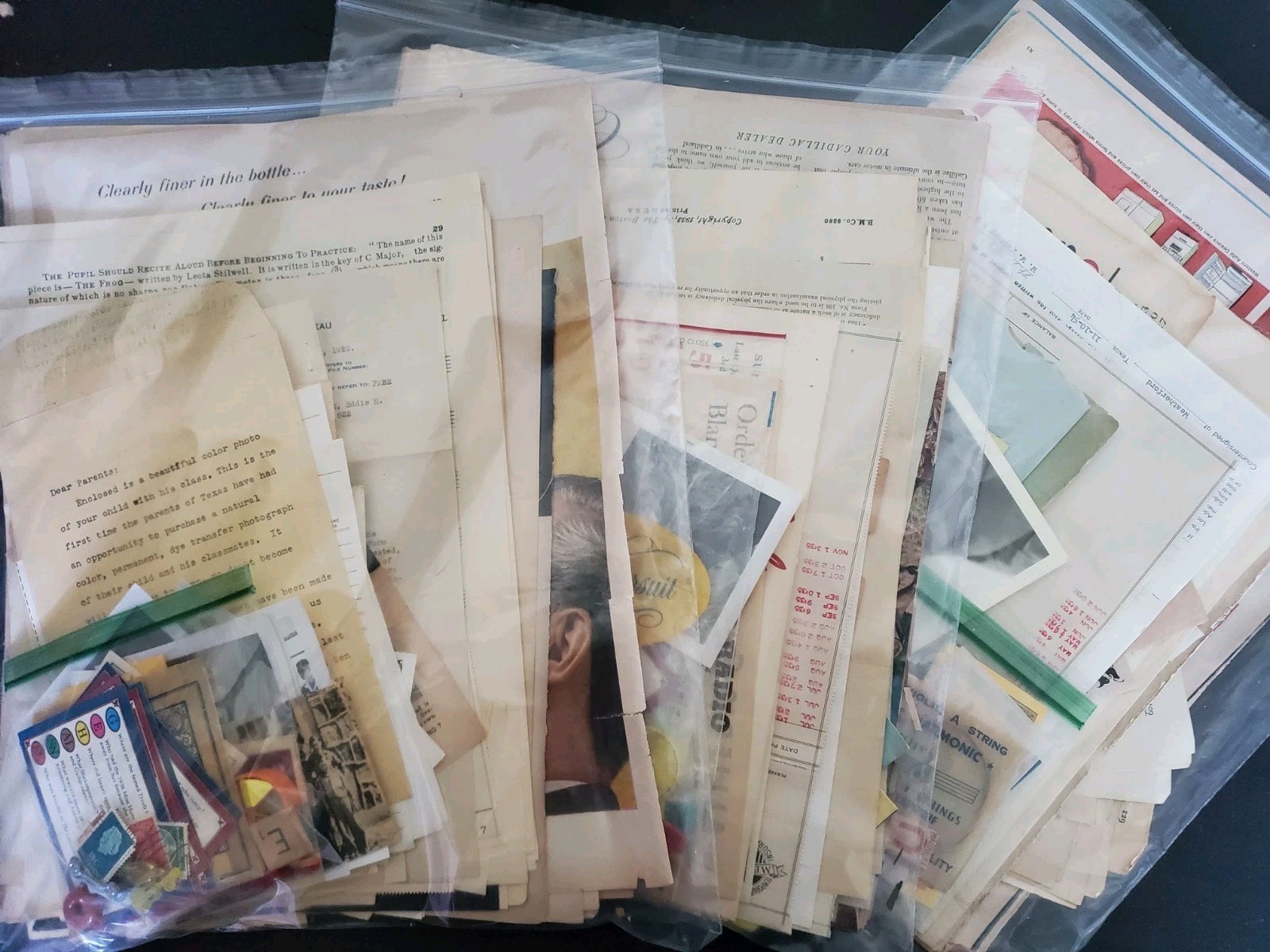 Large Ephemera Lot - 200 Piece+ = 2 lb+ Vintage Paper & Trinkets Junk Journals