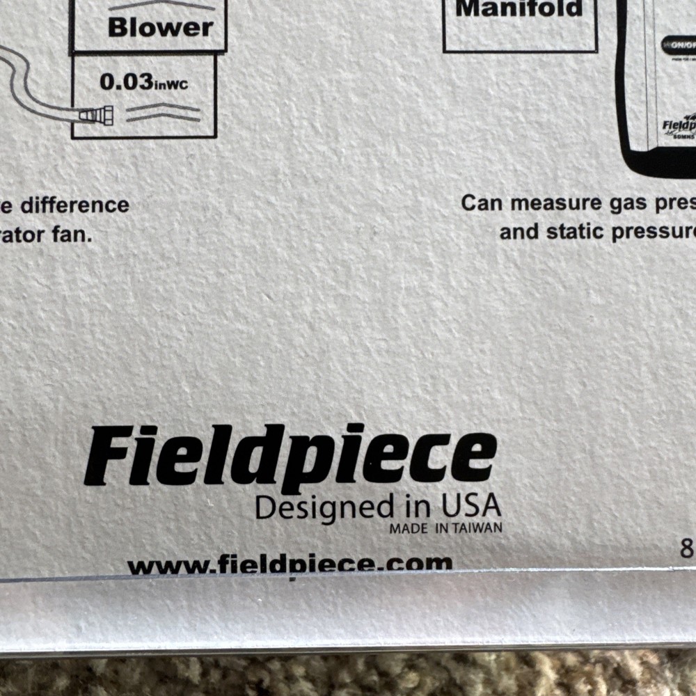 Fieldpiece Dual Port Differential Manometer SDMN5