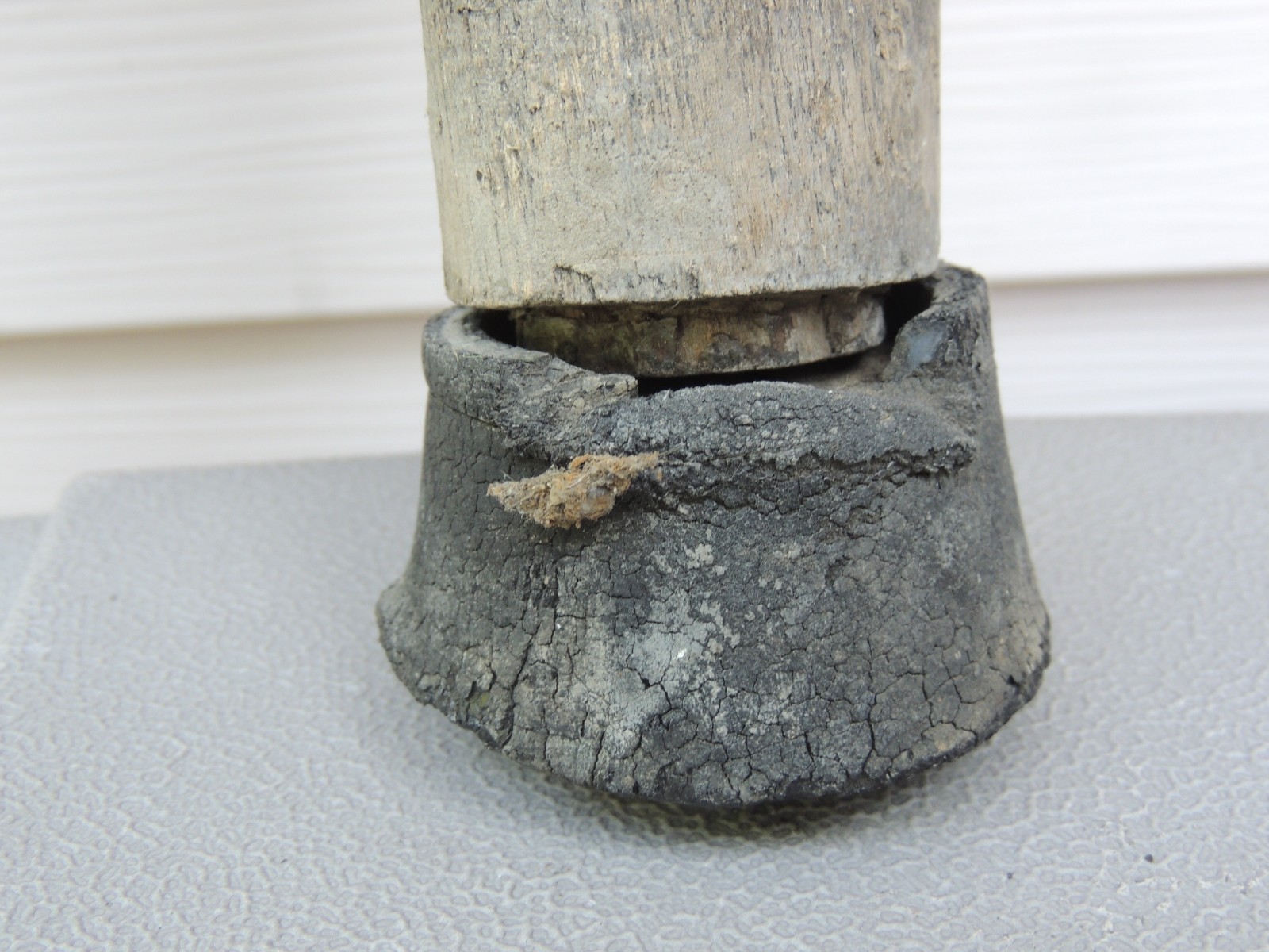 Antique Prosthetic Peg Leg Civil War Era 1860's w/ Leather Straps, 38" Tall