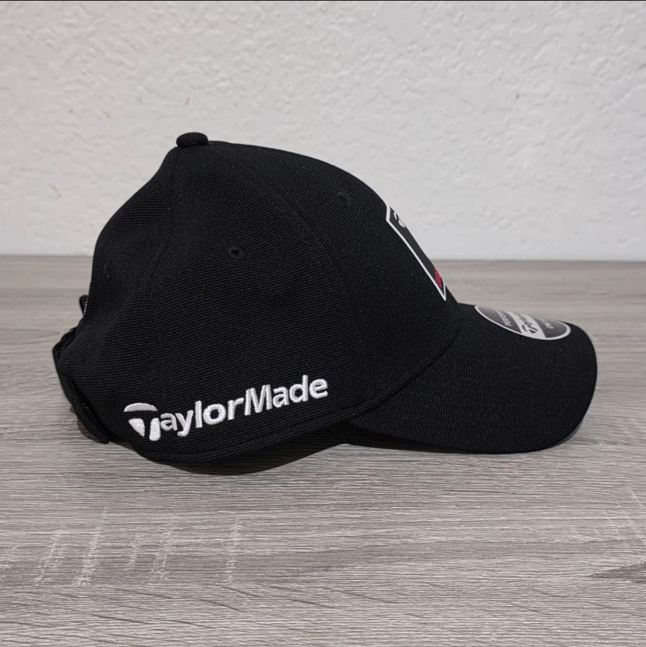 TaylorMade STEALTH Snap Back Adjustable Black Golf Hat Cap Embroidered