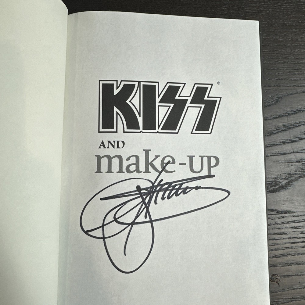 Kiss and make up, Gene Simmons, 2001 HC book, Kiss Gene Simmons Signed