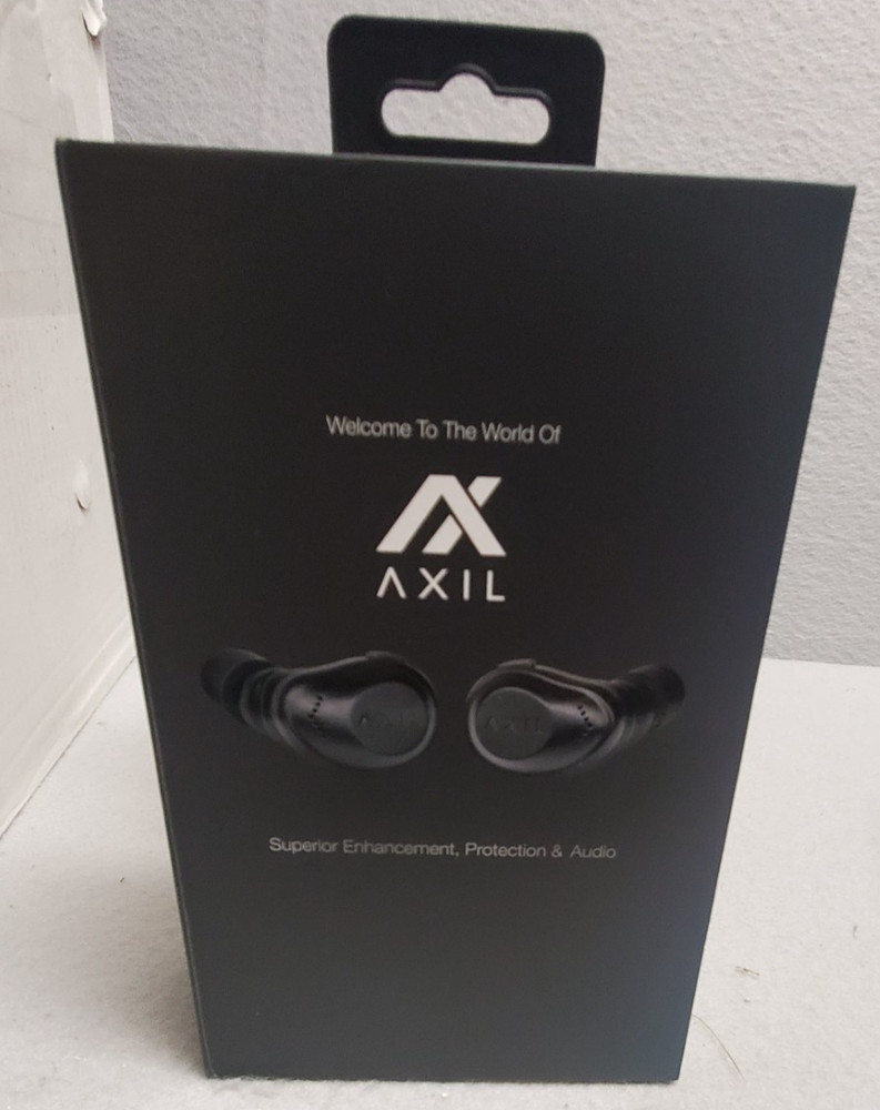 AXIL XCOR PRO Bluetooth Tactical Earbuds Includes Charging Case Black XCOR-R