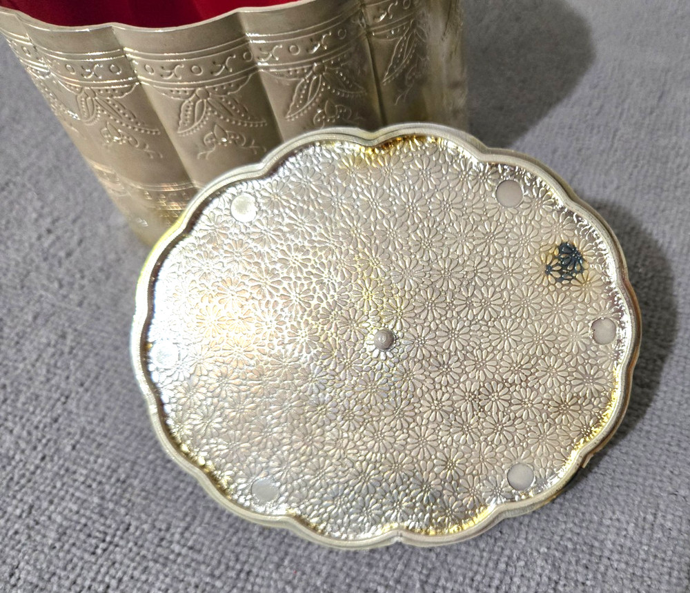 Vintage International Silver Co Silver Plated Lined Oval Trinket Jewelry Box