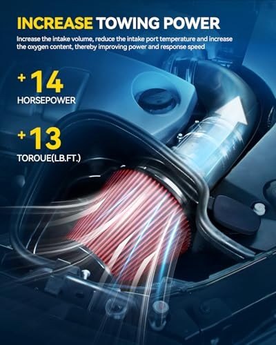 High Performance Aluminum Cold Air Intake System Kit with Filter for 2001