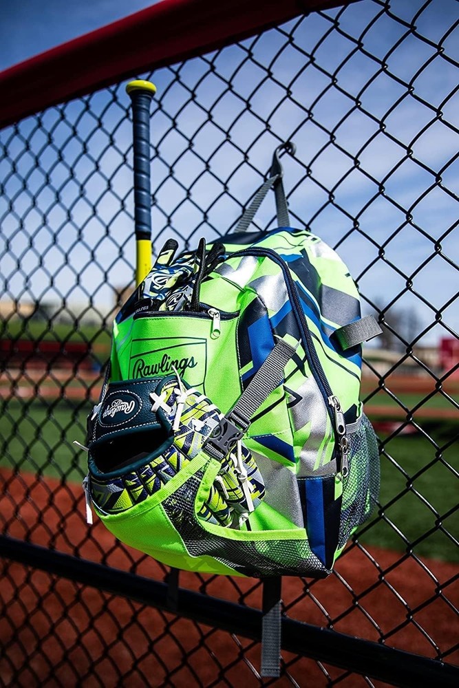 Youth Baseball Softball Backpack Polyester Large Storage TBall Softball