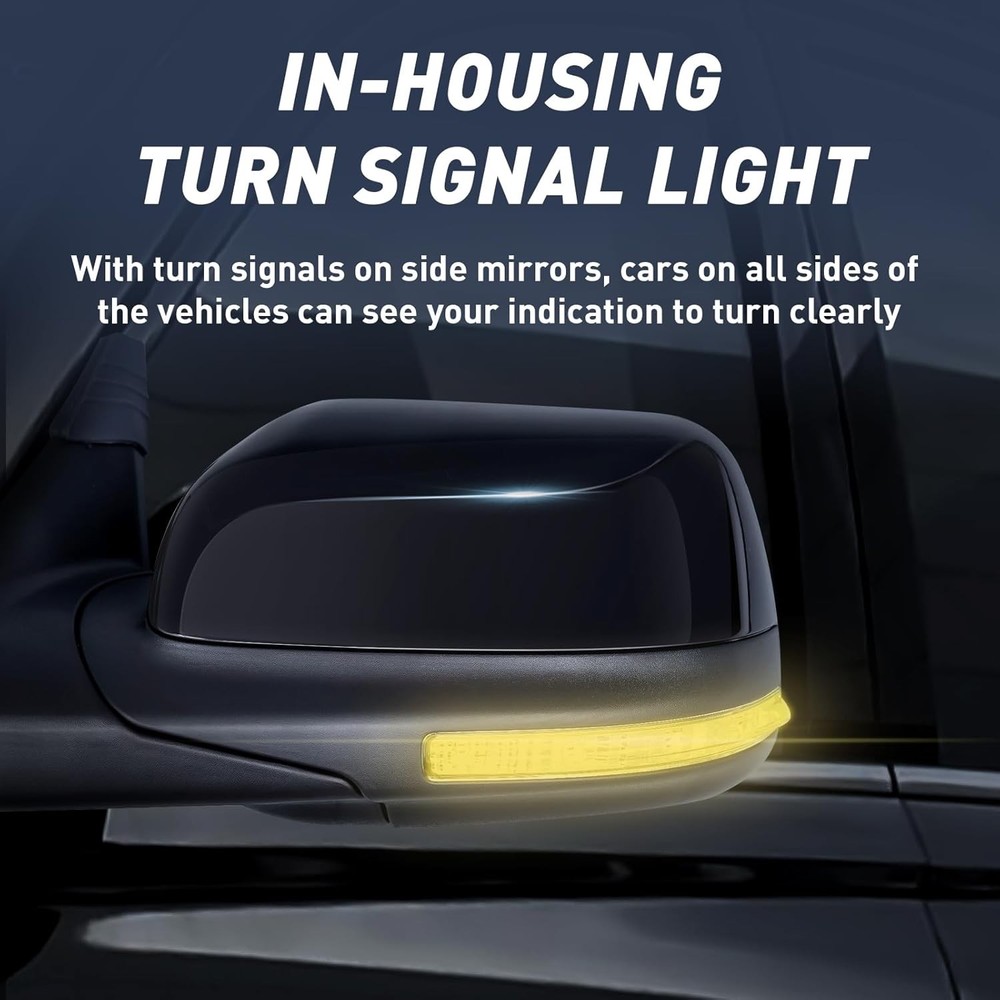 Driver Side Mirror Compatible with Ford Explorer 2011-2019 with Blind Spot Light