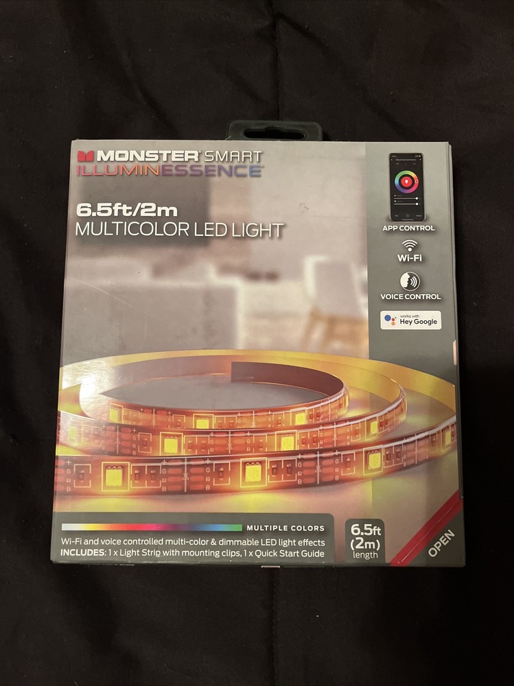 Monster 6.5ft Smart Multi Color & Multi White LED Light Strip