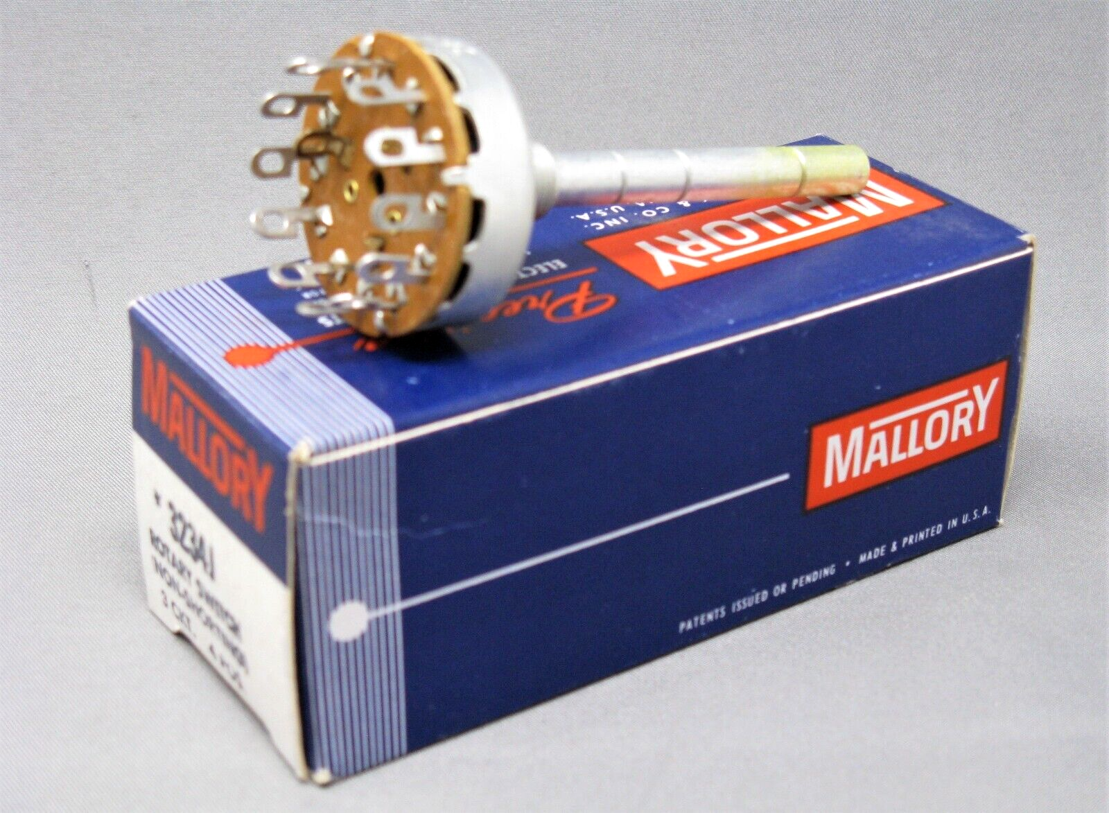 MALLORY #3234J Rotary Switch (Non-Shorting) 3 CKT / 4 POS