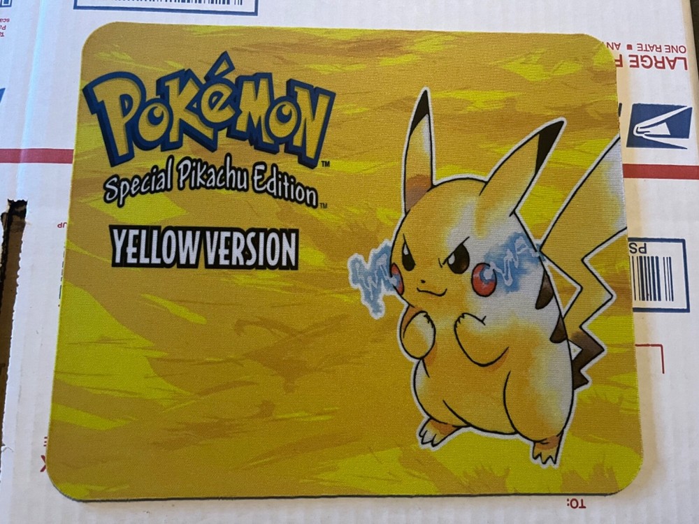 Pokémon yellow version mouse pad