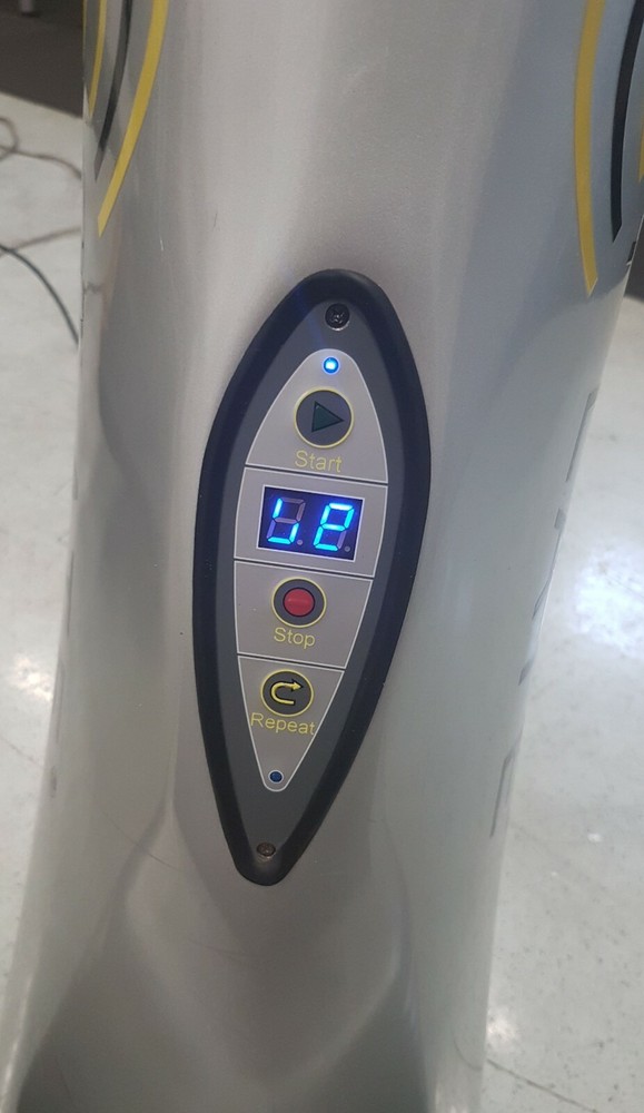 Power Plate Blue Display