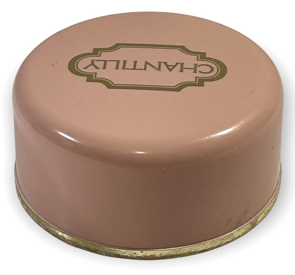 Chantilly Dusting Powder Container 5oz Plastic Vtg Logo Retro Mom No Puff EMPTY