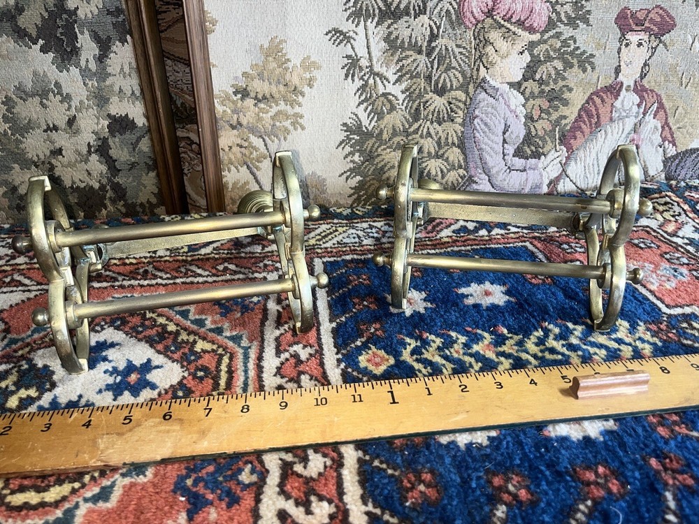 Solid Brass Vintage Andirons i