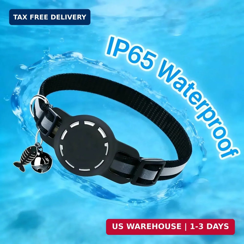 GPS Collar for Cats (Android Only) Smart Tag,Pet Tracker,Waterproof Compatible w