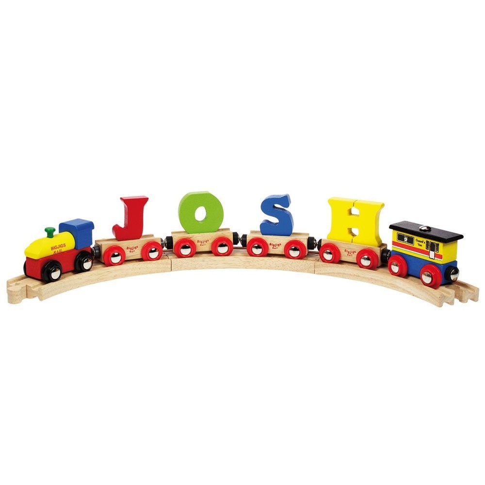 Bigjigs Rail Rail Name Guards Van Yellow