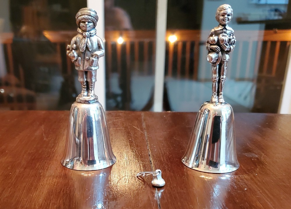 Vintage Silverplate Christmas Bells Set of 4 Reed & Barton