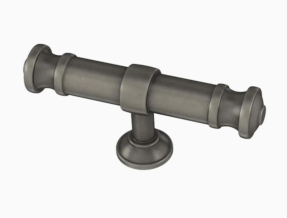 3" Classic Button Knob Heirloom Silver