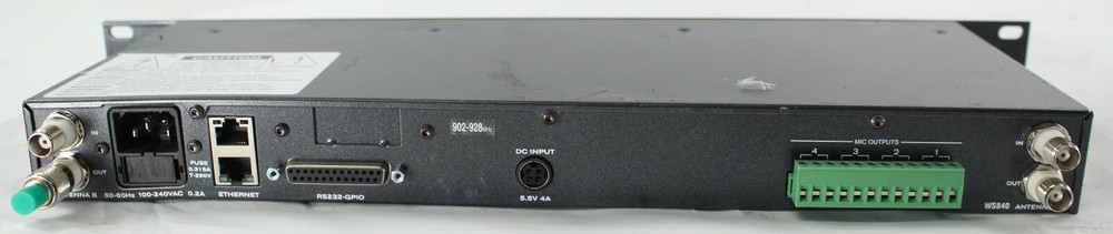 CLEARONE WS-840 4-CHANNEL WIRELESS RECEIVER