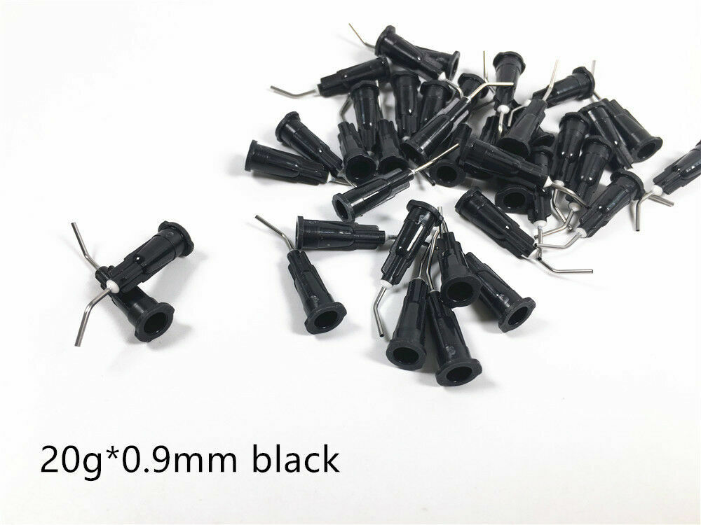 Dental Syringe Tips Applicator Prebent Brush End Conveyor Needle Tips