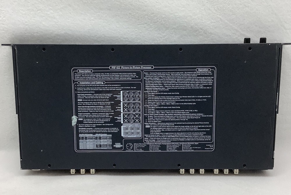 EXTRON Picture in Picture Processing Unit PiP 422