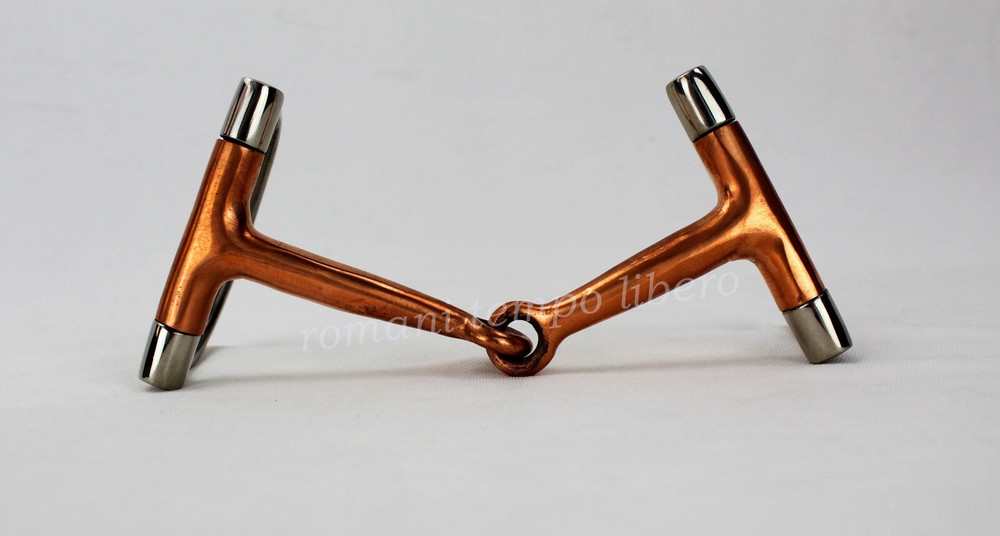 Solid Copper D Ring Single Joint Snaffle