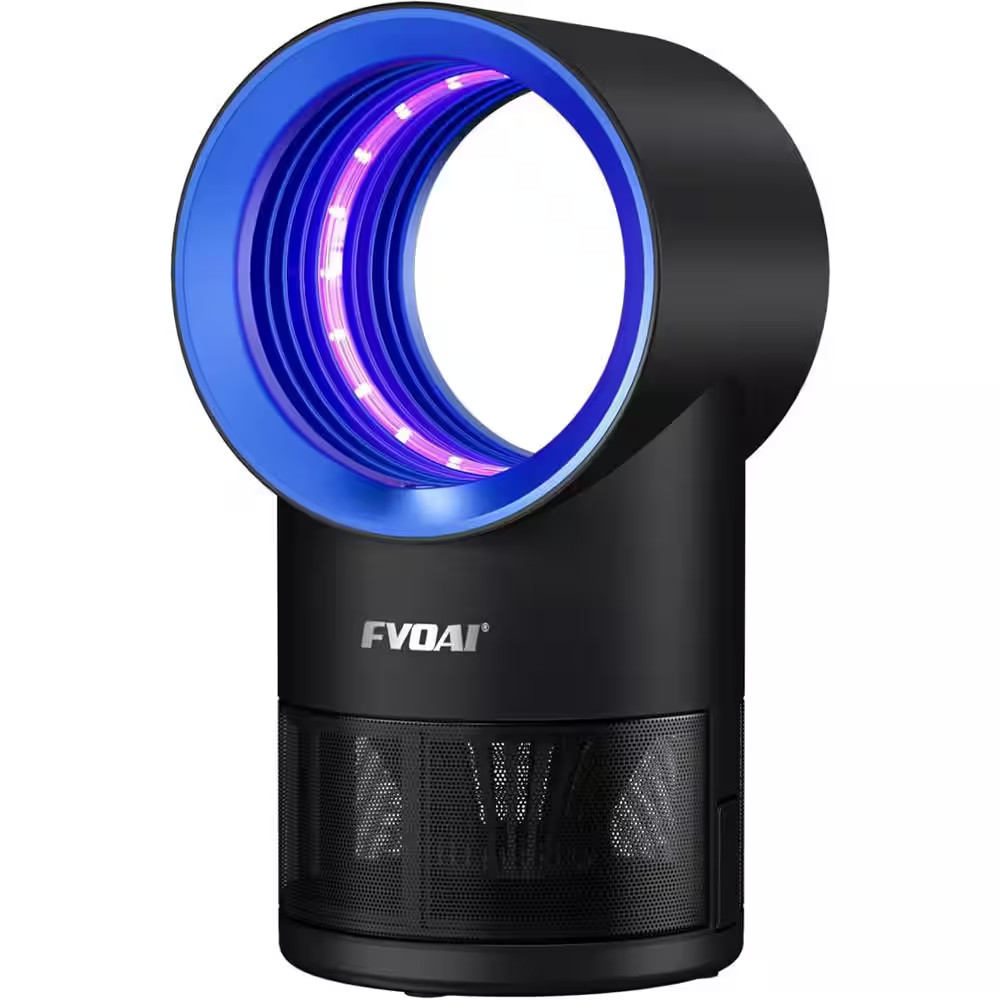 Indoor Electronic Fly Traps Zapper with Suction, Time Setting and Bug Light in B