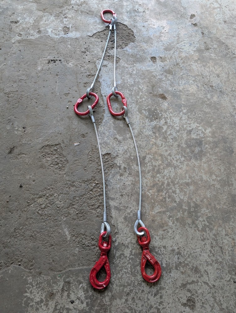 Wire Rope Brother Winch Recovery Trailer Strap - Even Pull System 3 Master Links