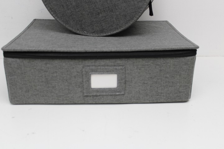 Hard Shell Storage Containers 5-Piece Set Moving Boxes for Dinnerware, Glasses