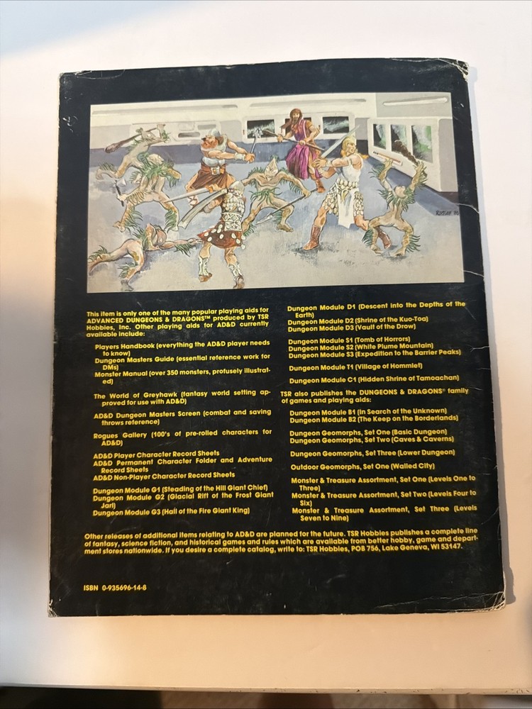 S3 Advanced D&D Module: Expedition to the Barrier Peaks (9033)