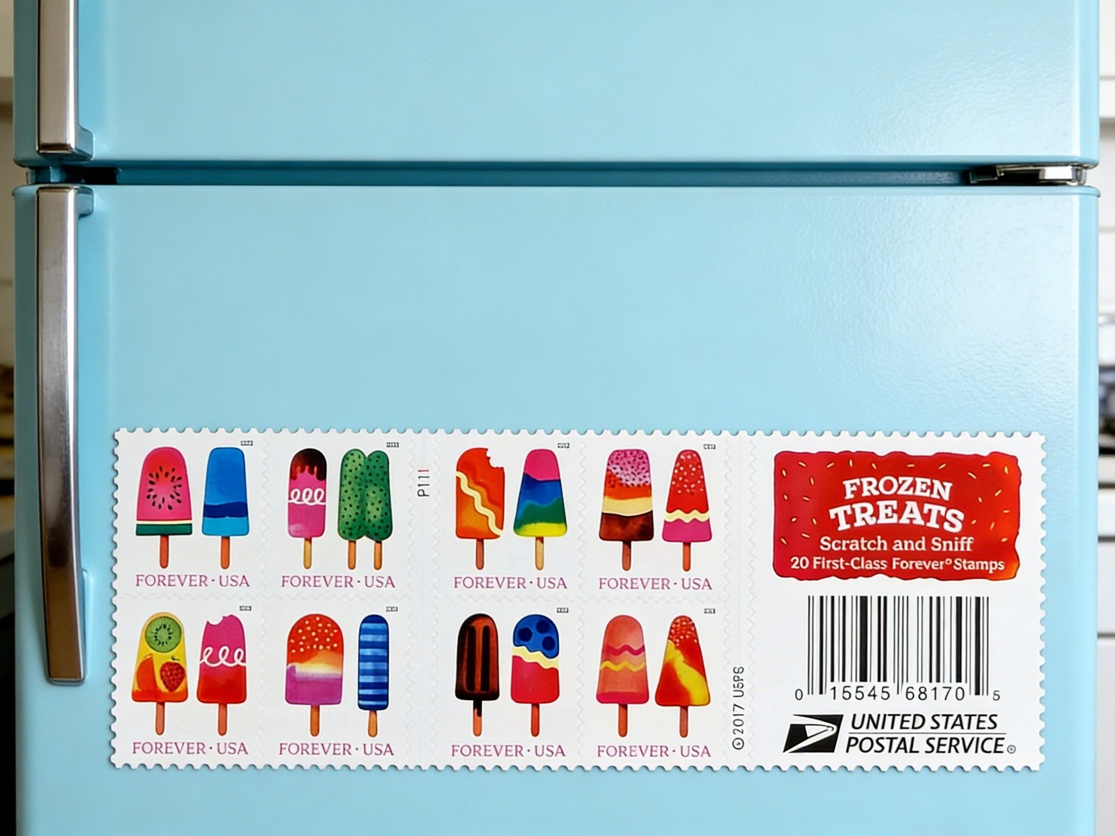 2017 US Frozen Treats Popsicle Stamps Book of 100 MNH Scott #5285-5294