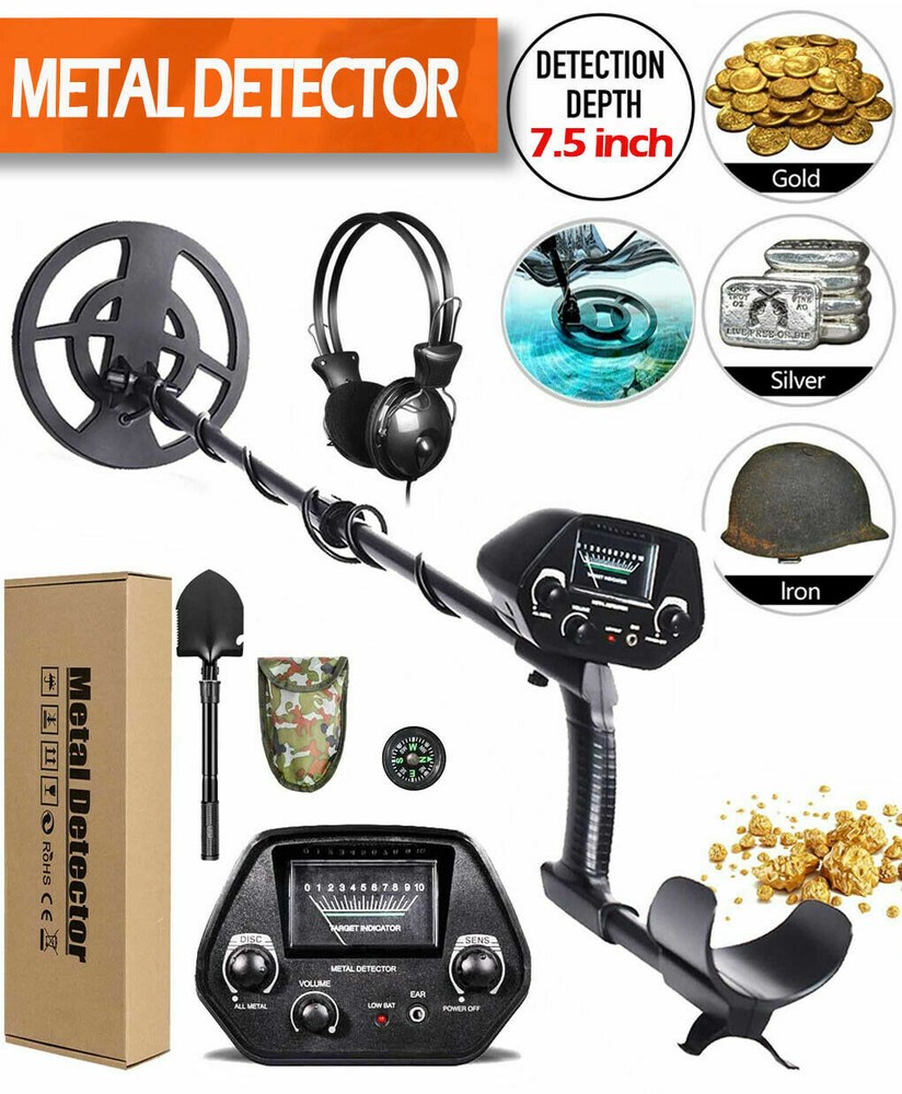 Handheld Metal Detector w/ Waterproof Coil Digger Deep Sensitive LCD Display