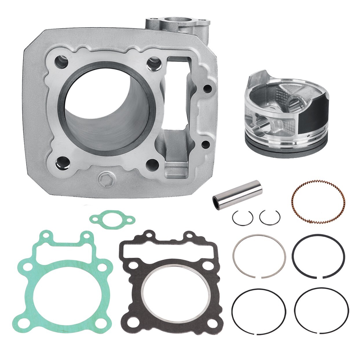 LokoCar Cylinder Piston Gasket Top End Kit Fits For 2003-2011 Kawasaki Bayou 250