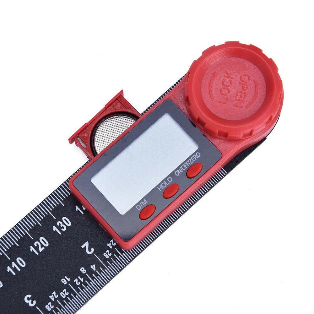 LCD Digital Display 200mm 0-360° Angle Finder Ruler Protractor Measure Meter d