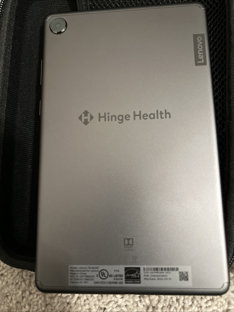 Back Pain- Digital Kit for Hinge Health - Includes Android M8 Tablet,Sensor New