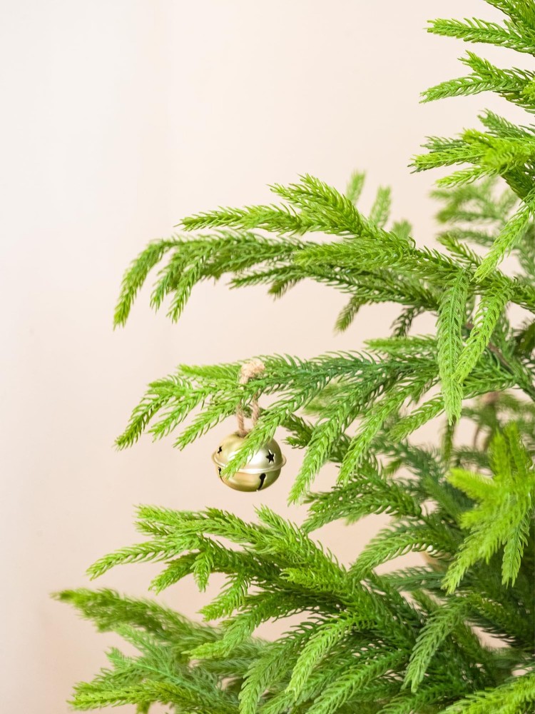 36’’ Norfolk Pine Tree Real Touch Artificial Small Christmas 3ft, Green