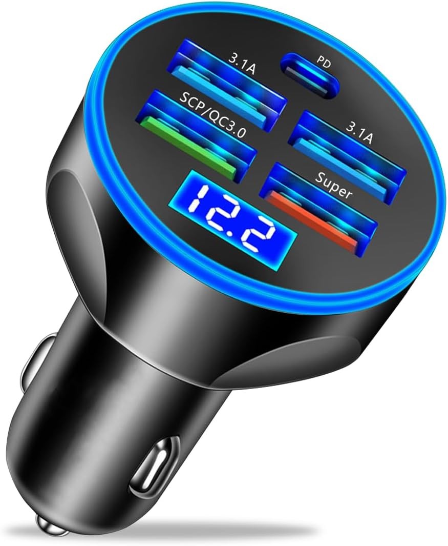 4 USB Port Super Fast Car Charger Adapter for iPhone Samsung Android Phone LOT