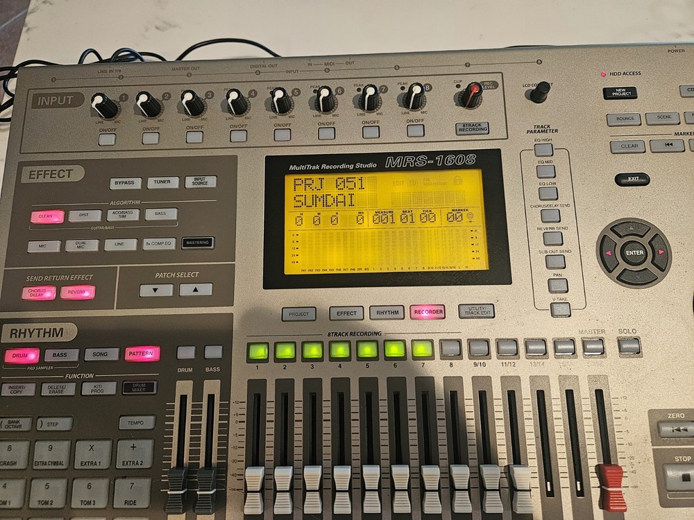 ZOOM MULTITRACK RECORDING STUDIO MRS-1608 TOTALLY SERVICED WORKS GREAT!